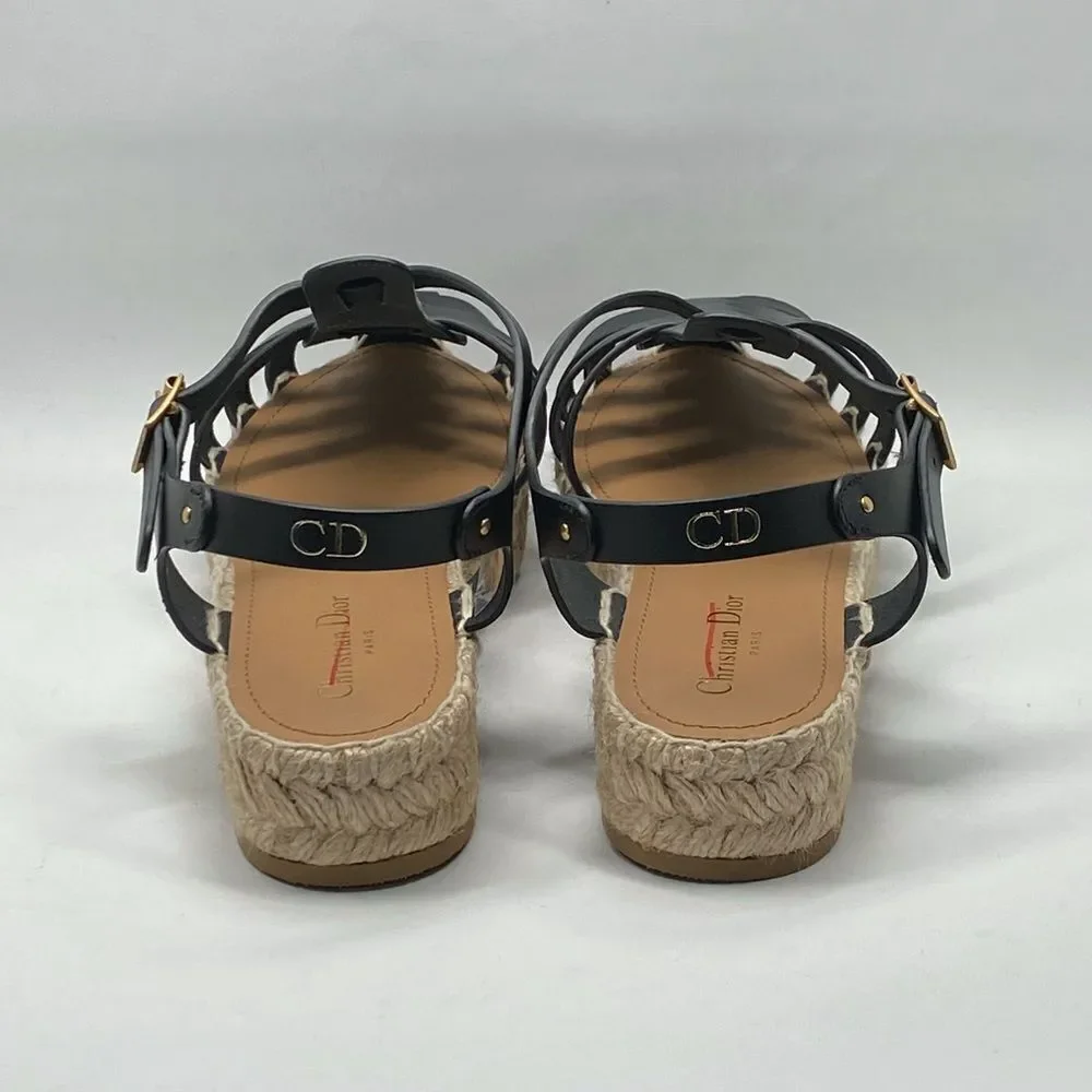 Christian Dior Dioriviera Marine Espadrille Sandals size 41